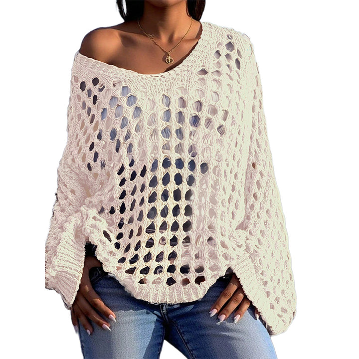 Chunky Openwork Knit Pullover