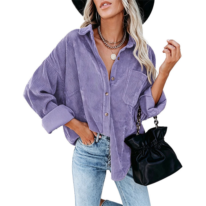 Relaxed Corduroy Shirt Jacket