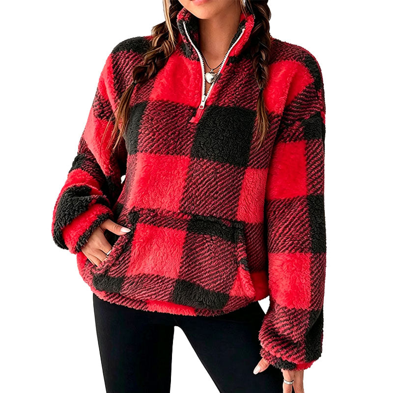 Cozy Fleece Half Zip Sweatshirt