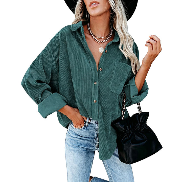 Relaxed Corduroy Shirt Jacket