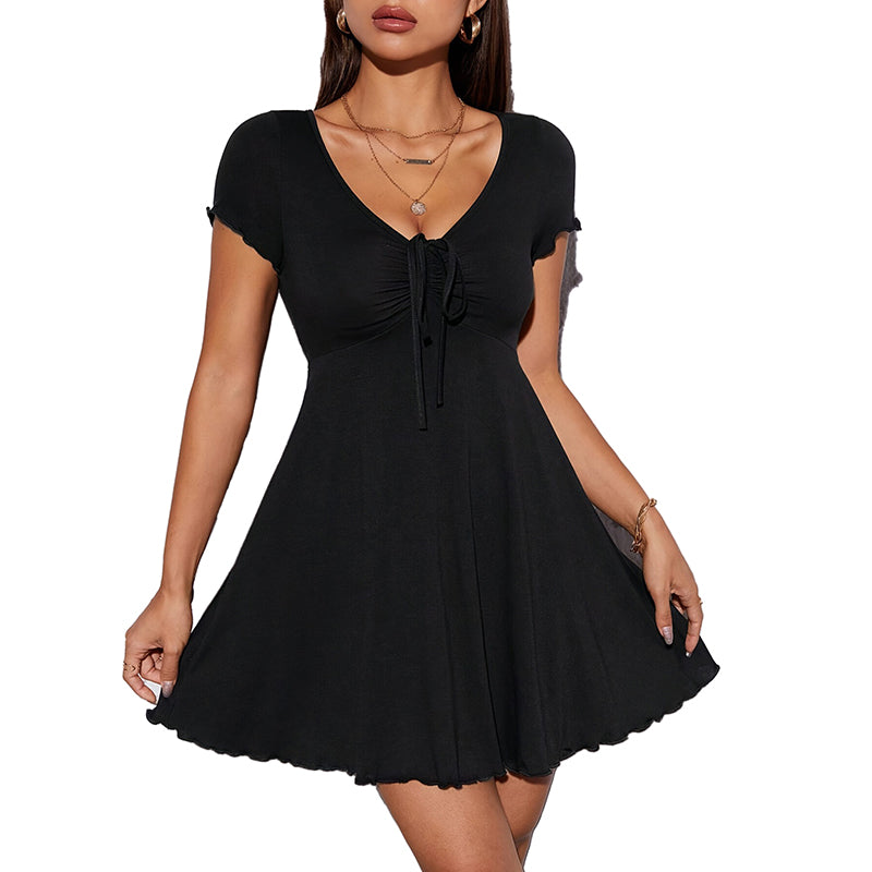 Soft Stretch Casual Mini Dress