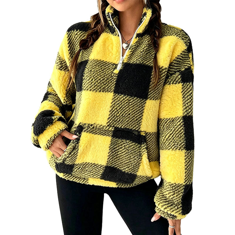 Cozy Fleece Half Zip Sweatshirt