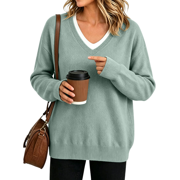 Relaxed V-Neck Pullover