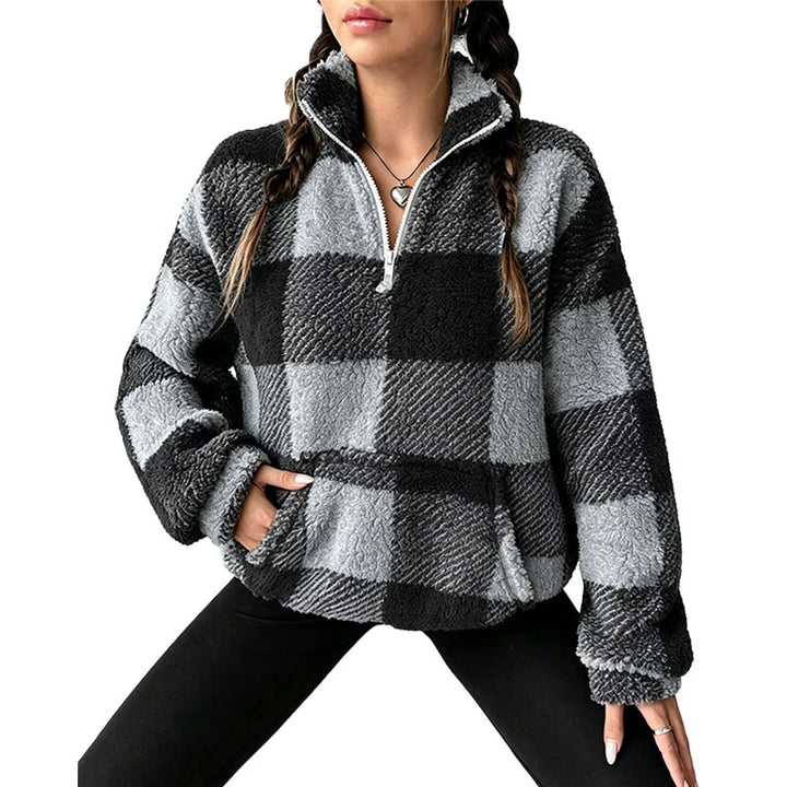 Cozy Fleece Half Zip Sweatshirt
