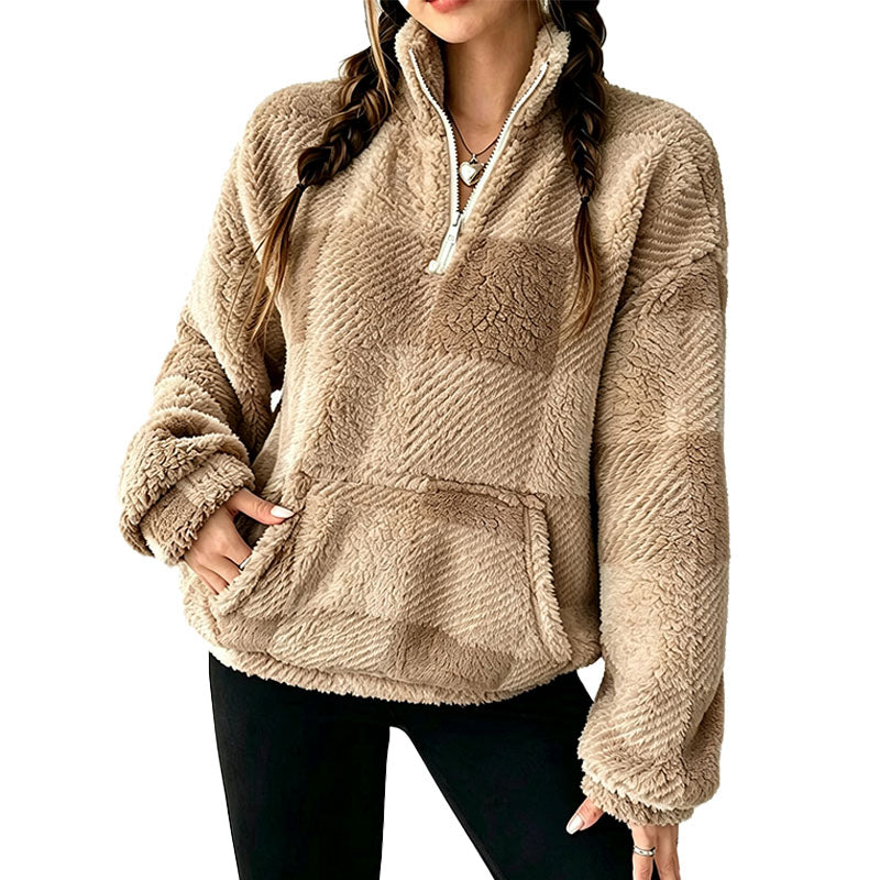 Cozy Fleece Half Zip Sweatshirt