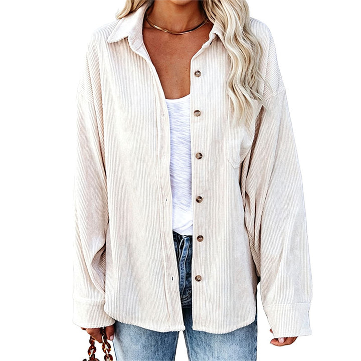 Relaxed Corduroy Shirt Jacket
