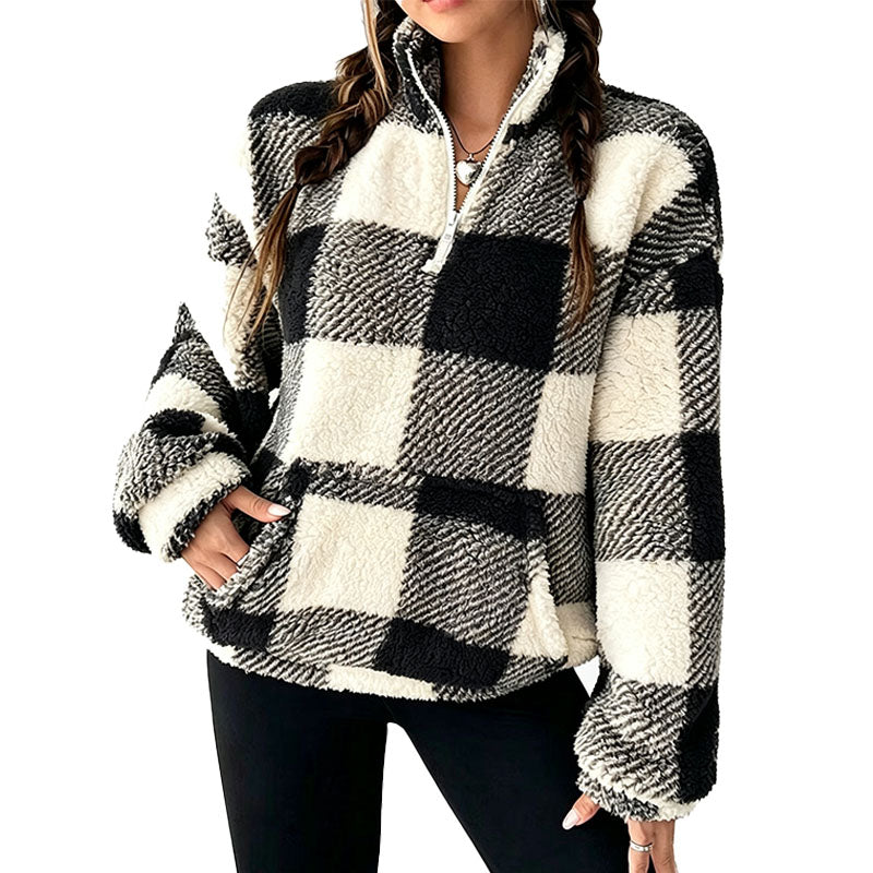 Cozy Fleece Half Zip Sweatshirt