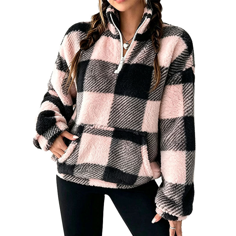Cozy Fleece Half Zip Sweatshirt