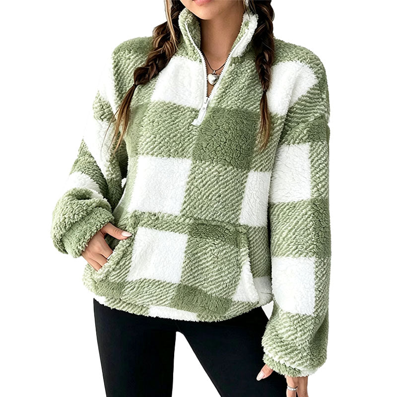 Cozy Fleece Half Zip Sweatshirt