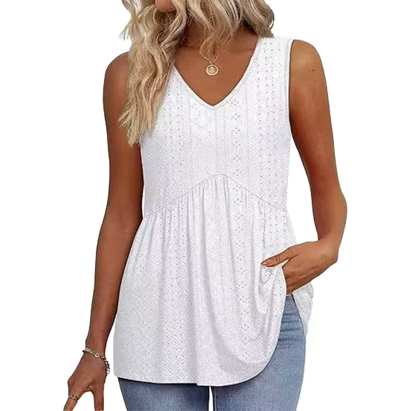 Boho Printed Sleeveless Tunic Top