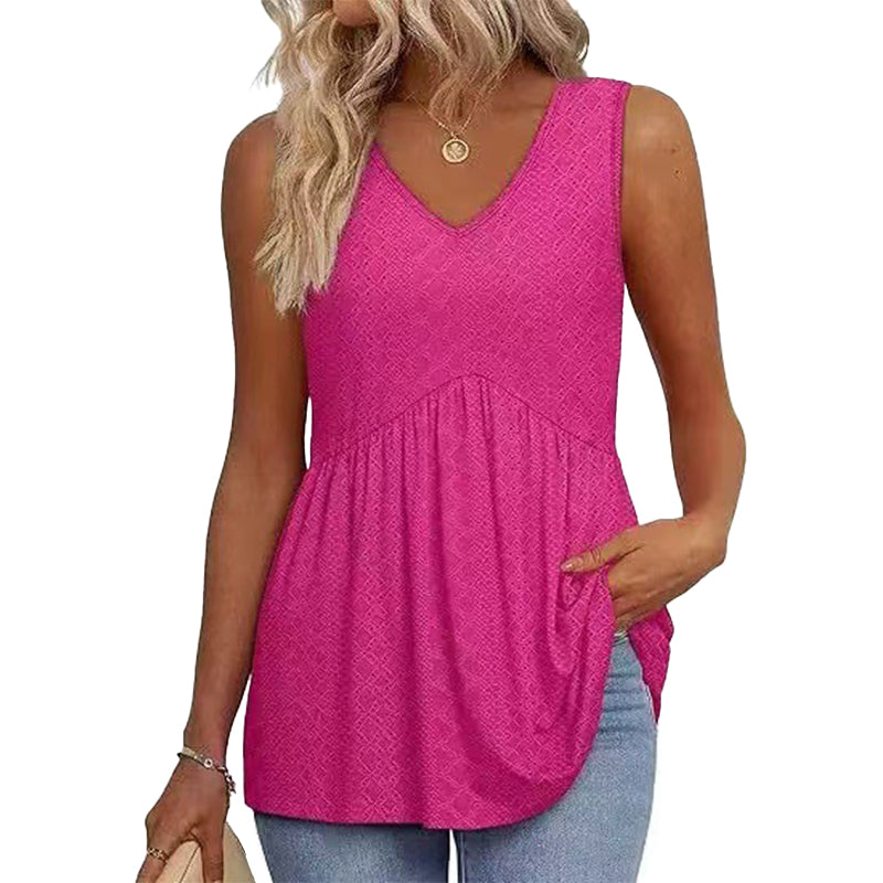 Boho Printed Sleeveless Tunic Top