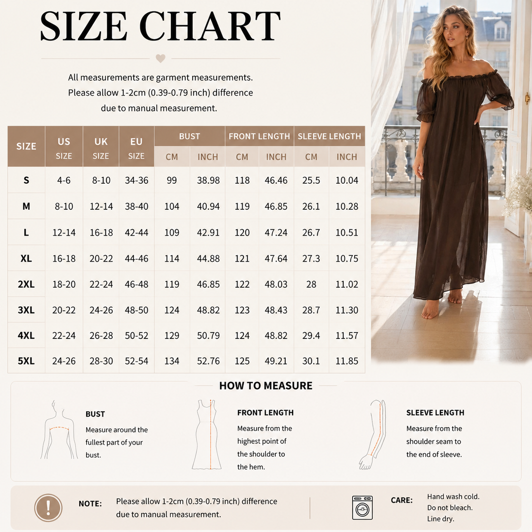 Sheer Mesh Maxi Nightdress – Ruffle Shoulder Elegant Sleep Dress for Women