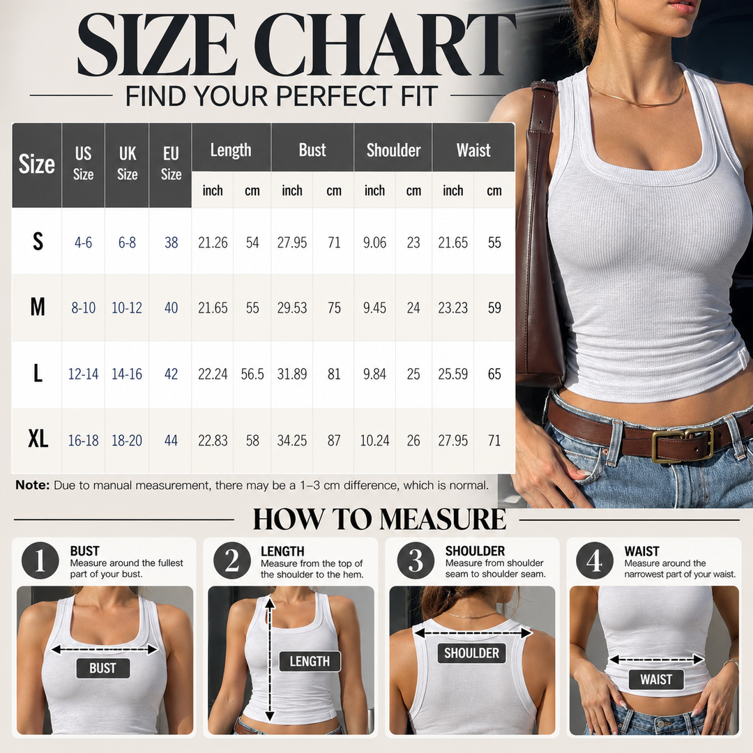 Ribbed Square Neck Tank Top