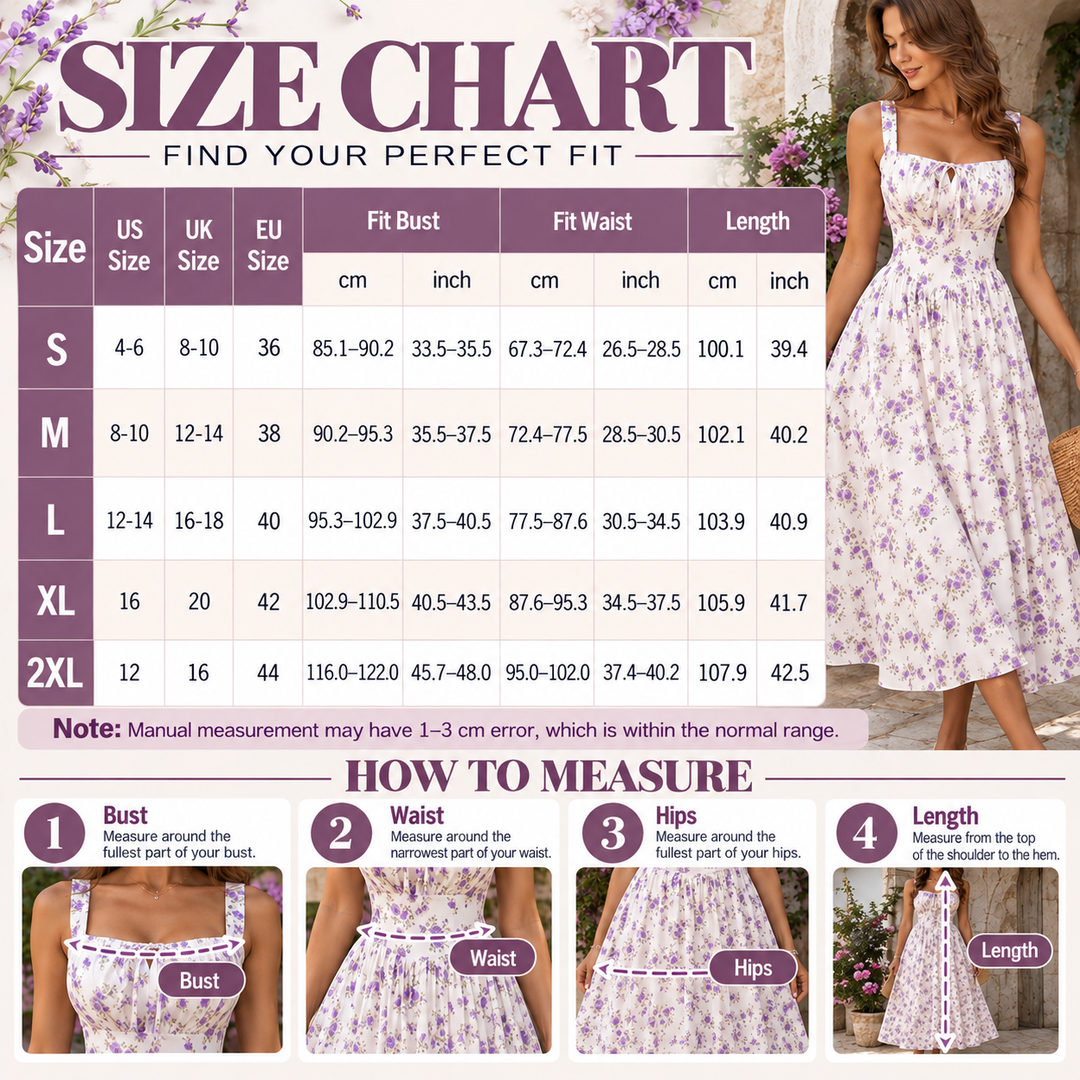 Floral Print Corset Midi Dress