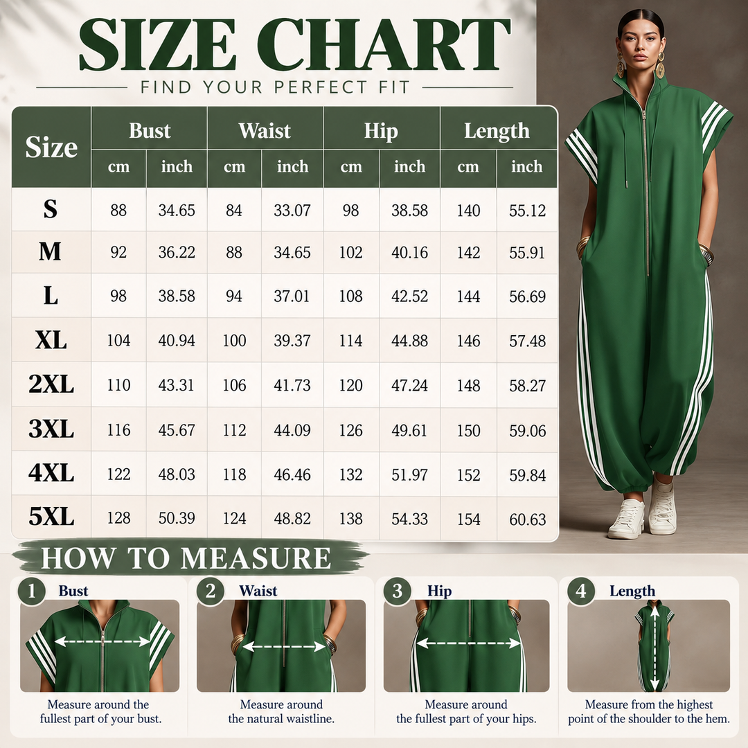 Women's Sporty Zip-Up Jumpsuit
