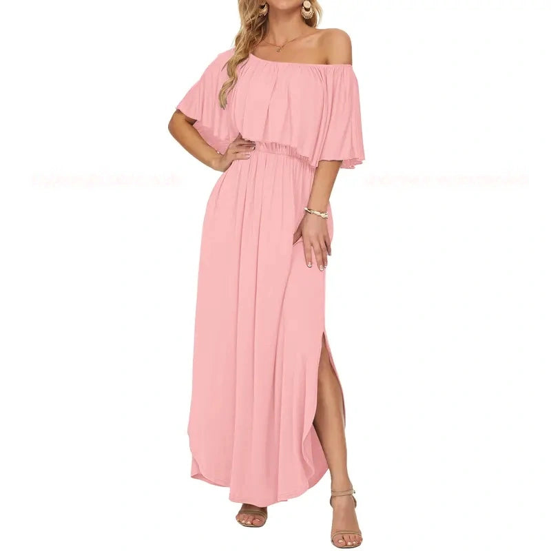 Floral Off Shoulder Maxi Dress