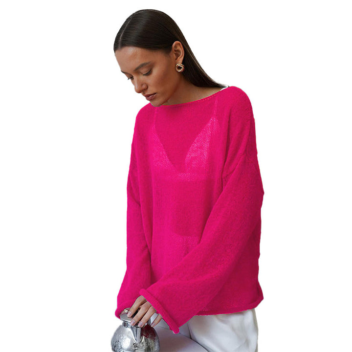 Sheer Lightweight Knit Sweater