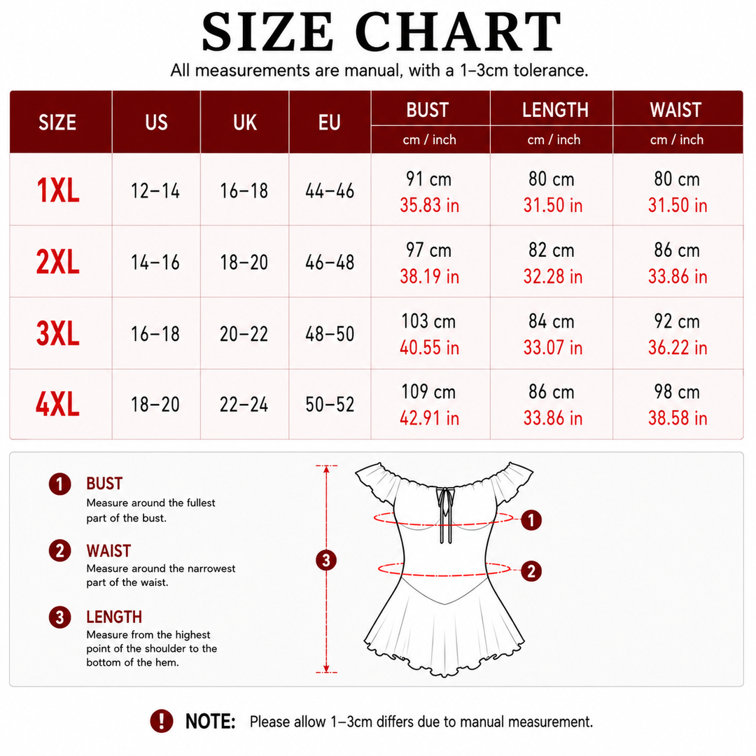Off-Shoulder Ruffle Babydoll Sleepwear