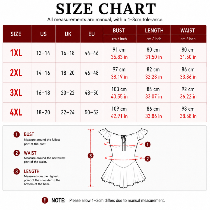 Off-Shoulder Ruffle Babydoll Sleepwear