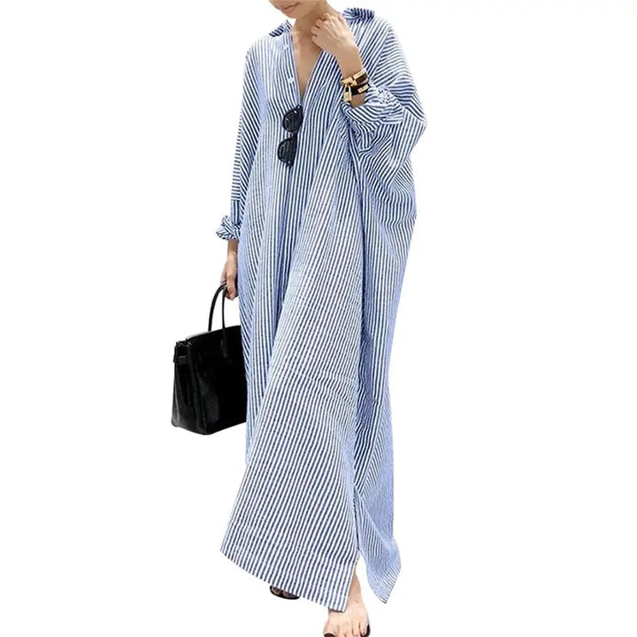 Striped Relaxed Maxi Dress