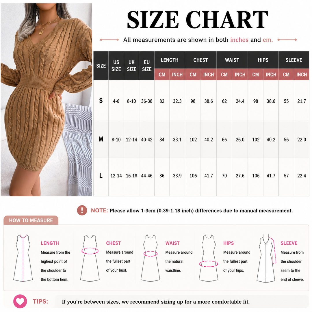 Cable Knit Sweater Mini Dress
