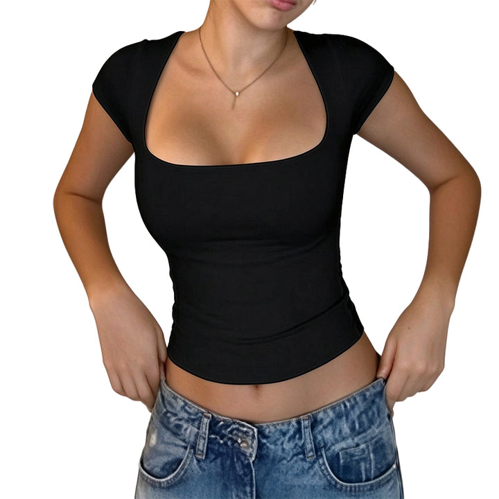 Square Neck Fitted Top