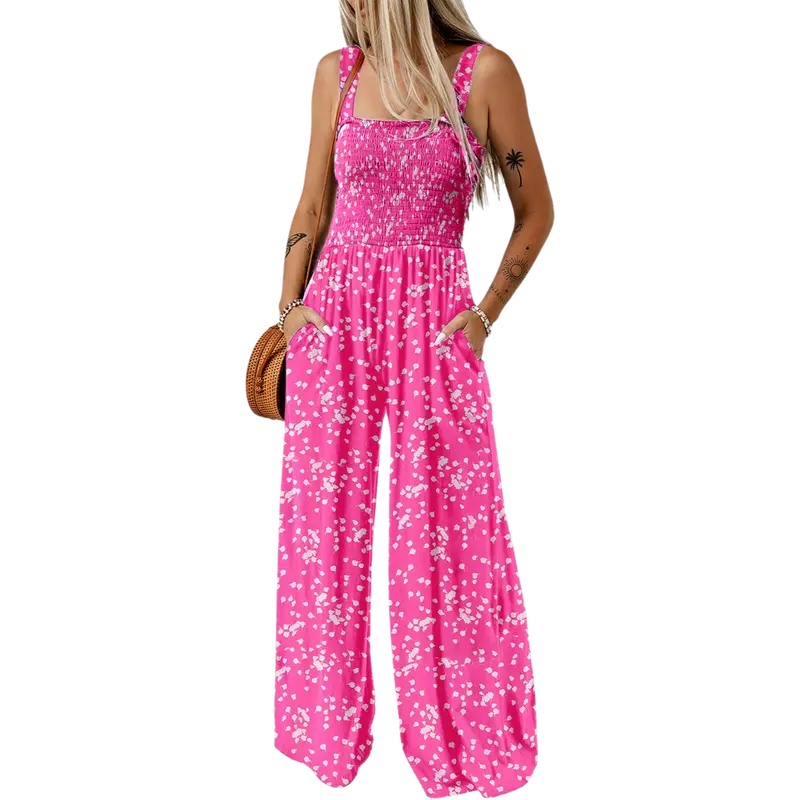 Floral Wide Leg Jumpsuit