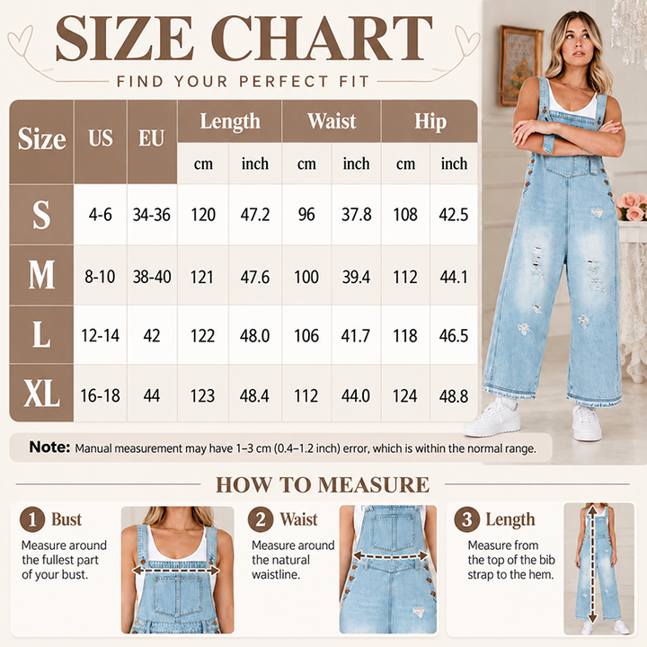Relaxed Fit Denim Dungarees