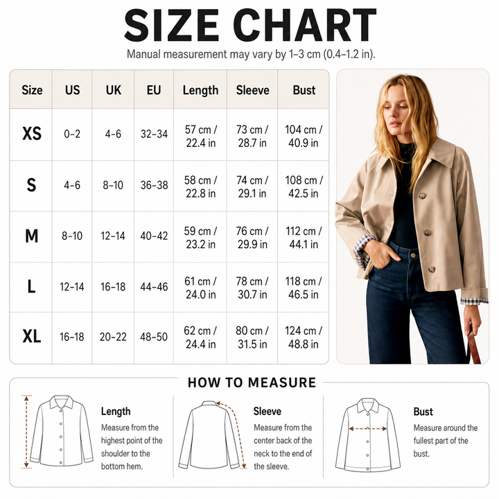 Classic Collared Short Jacket
