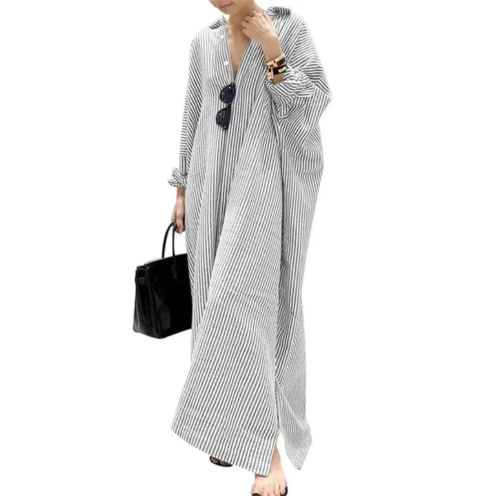 Striped Relaxed Maxi Dress