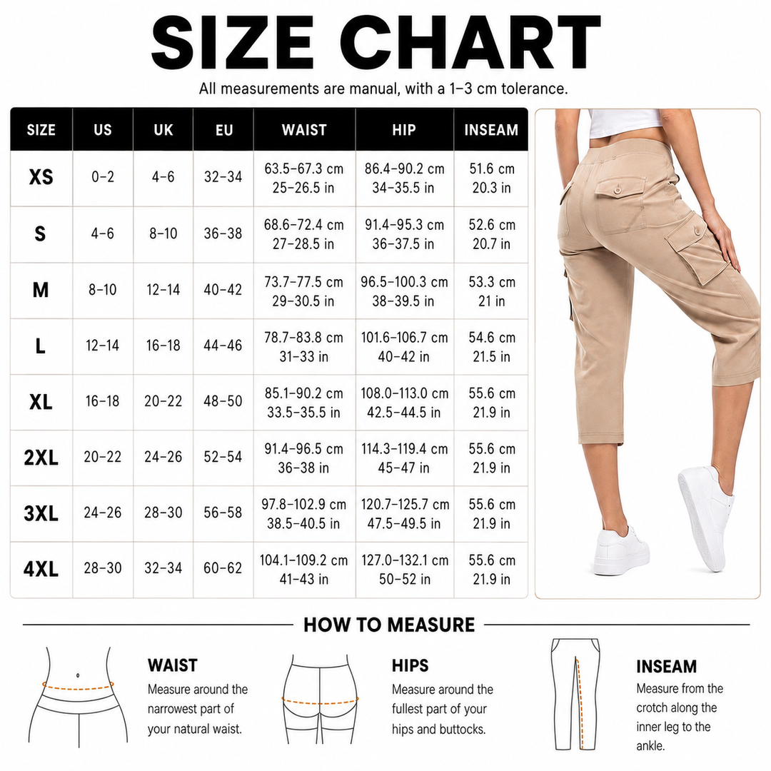 Casual Cargo Capri Pants
