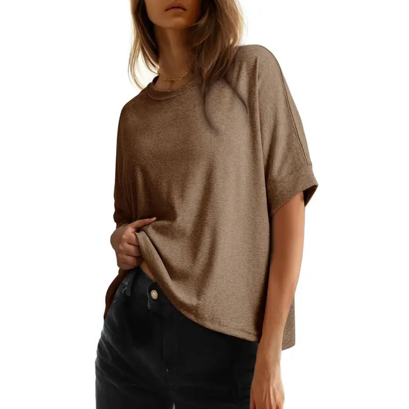 Oversized Casual Crop Top