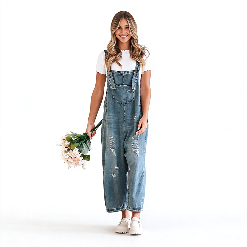 Relaxed Fit Denim Dungarees