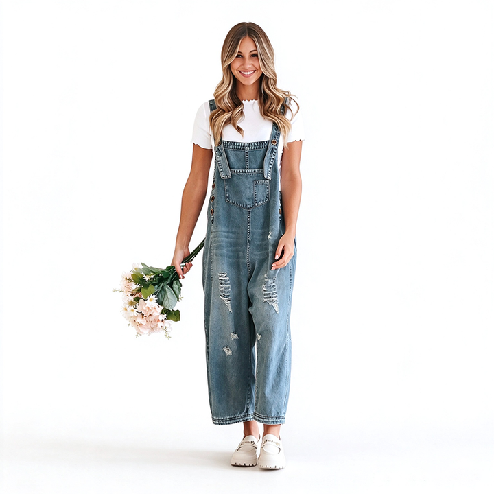 Relaxed Fit Denim Dungarees