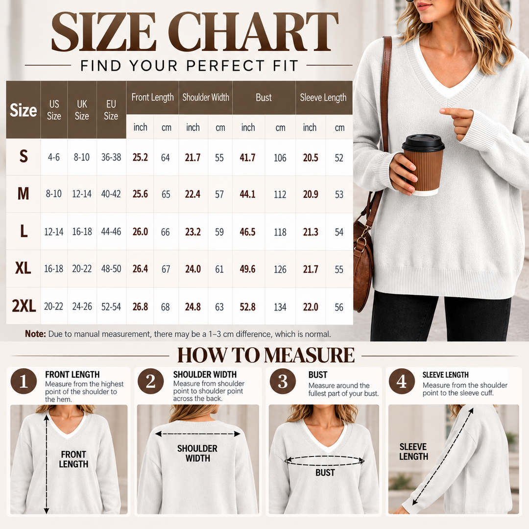 Relaxed V-Neck Pullover