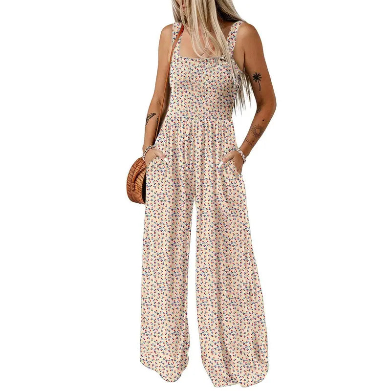 Floral Wide Leg Jumpsuit