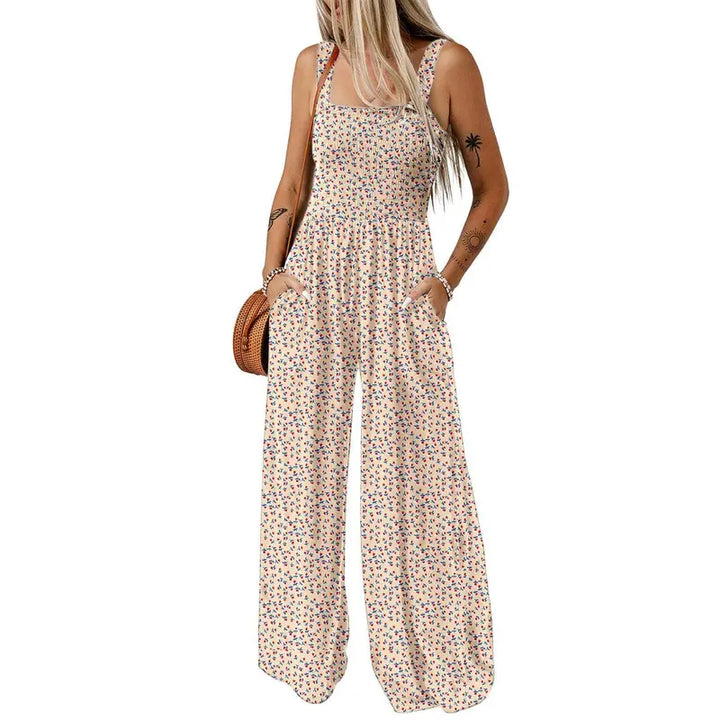 Floral Wide Leg Jumpsuit