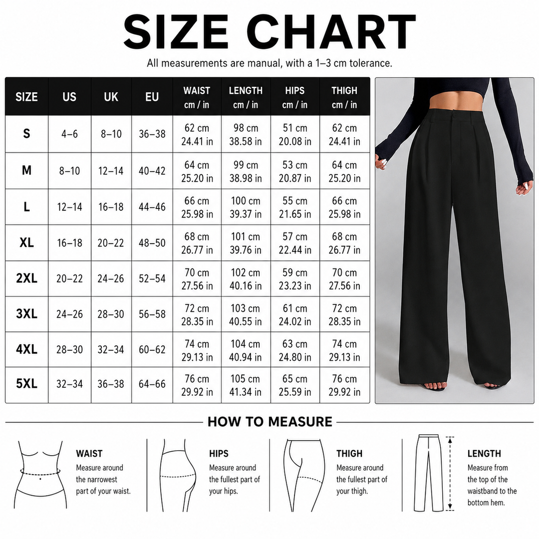 High Waist Pleated Wide Leg Pants