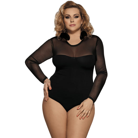 Mesh Splicing Bodysuit