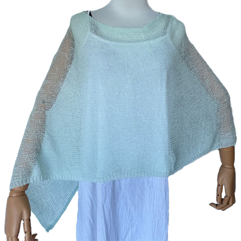 Asymmetrical Sheer Knit Top