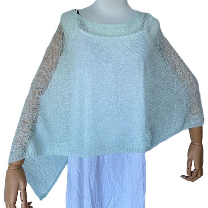 Asymmetrical Sheer Knit Top