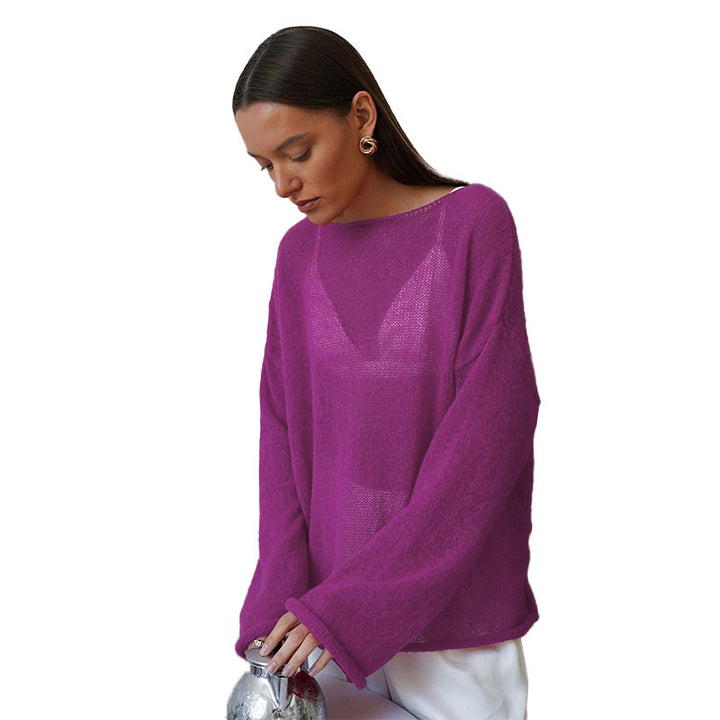 Sheer Lightweight Knit Sweater