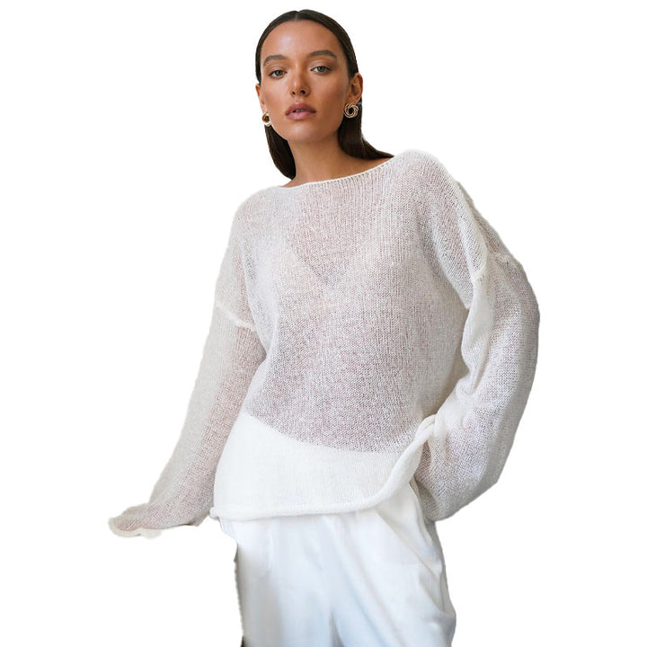 Sheer Lightweight Knit Sweater