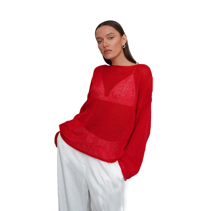 Sheer Lightweight Knit Sweater
